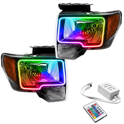 Oracle 09-14 LED HL Black ColorSHIFT w/ Controller | F-150 (7188-504)
