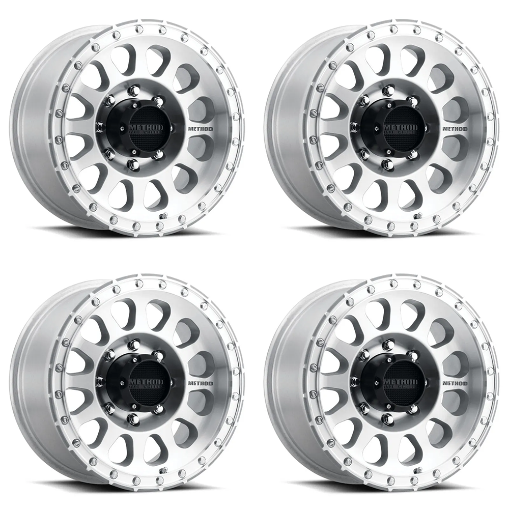 (set of 4) Method MR315 Machined | 18x9" +18mm | 8x180mm Wheel