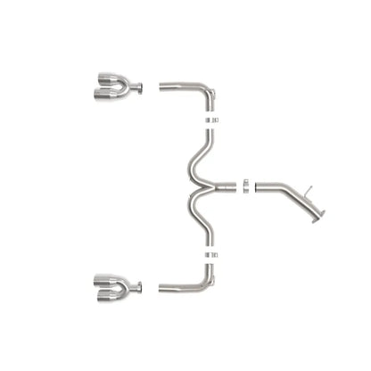 aFe 3in-2.5in SS Axle-Back Exhaust | Kia Forte (19-26) (49-37039-P)