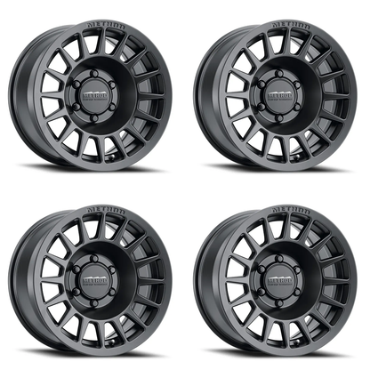 (set of 4) Method MR707 Matte Black | 18x9" +18mm | 6x135mm Wheel