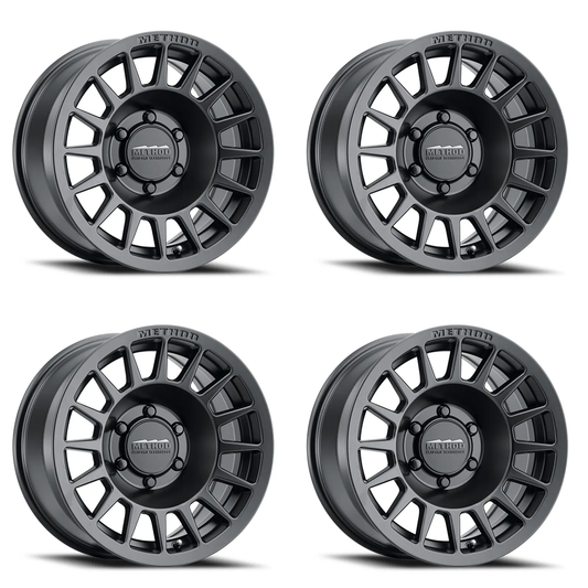 (set of 4) Method MR707 Matte Black | 18x9" +18mm | 6x135mm Wheel