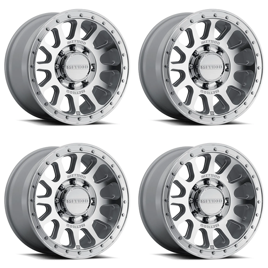 (set of 4) Method MR709-HD Machined | 18x9" +12mm | 8x180mm Wheel