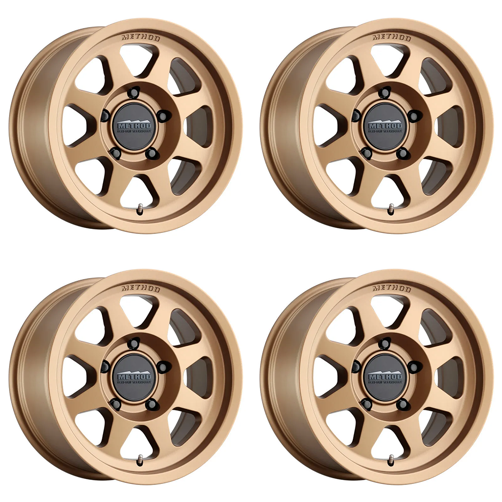 (set of 4) Method MR701 Matte Black | 18x9" +18mm | 6x135mm Wheel