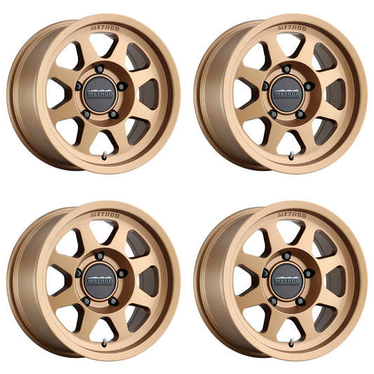 (set of 4) Method MR701 Matte Black | 18x9" +18mm | 6x135mm Wheel