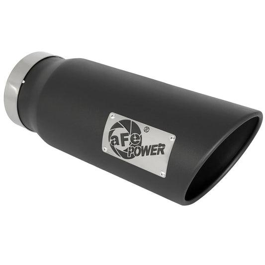 aFe MACH Force-Xp 5in In x 6in Out x 15in SS Clamp-On Exhaust Tip | Universal (49T50601-B15)