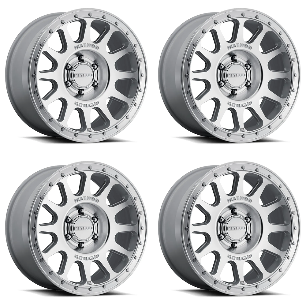 (set of 4) Method MR709-HD Machined | 20x9" +12mm | 6x5.5in Wheel