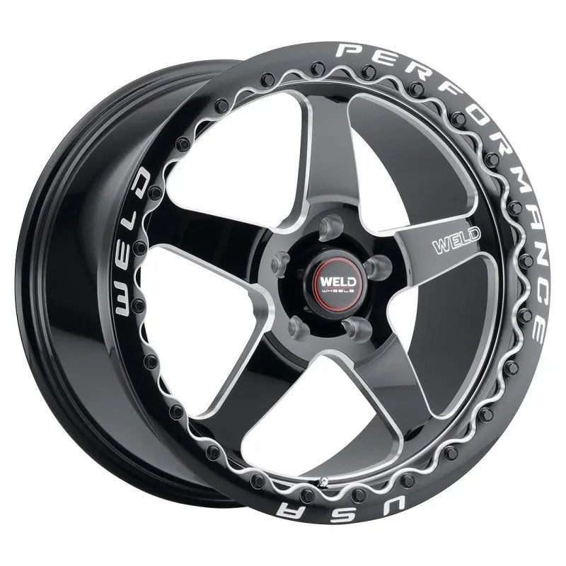 Weld Ventura Beadlock Gloss Black Milled | 20x10.5" +38mm | 5x127mm Wheel