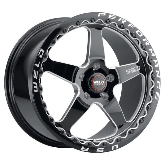 Weld Ventura Beadlock Gloss Black Milled | 20x10.5" +38mm | 5x127mm Wheel