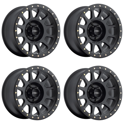 (set of 4) Method MR305 NV Matte Black | 20x10" -18mm | 6x5.5in Wheel