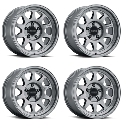 (set of 4) Method MR316 Gloss Titanium | 17x8" +25mm | 6x5.5in Wheel