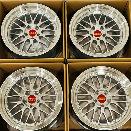 BBS LM 19x9.5 +20, 19x11 +25 5x120 Diamond Silver (SET)