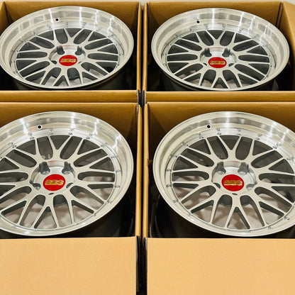 BBS LM 19x9.5 +20, 19x11 +25 5x120 Diamond Silver (SET)