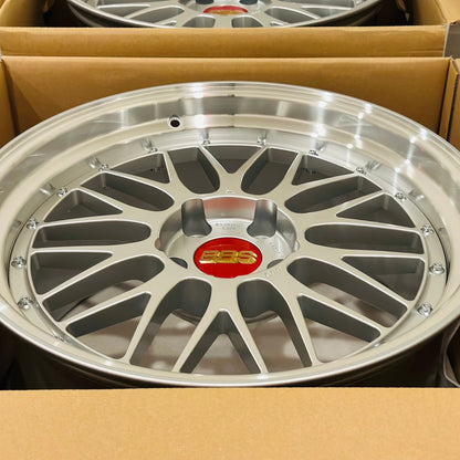 BBS LM 19x9.5 +20, 19x11 +25 5x120 Diamond Silver (SET)