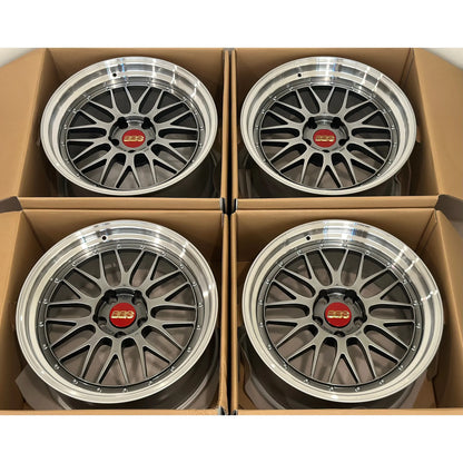 BBS LM 19x9.5 +22, 19x11 +25 5x120 Diamond Black (SET)