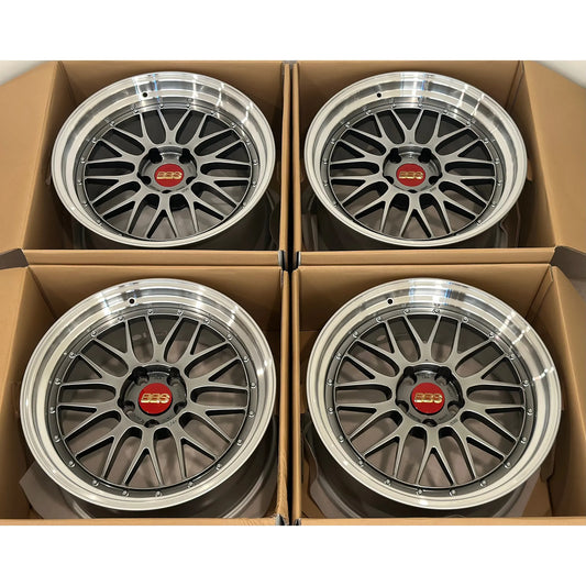 BBS LM 19x9.5 +22, 19x11 +25 5x120 Diamond Black (SET)