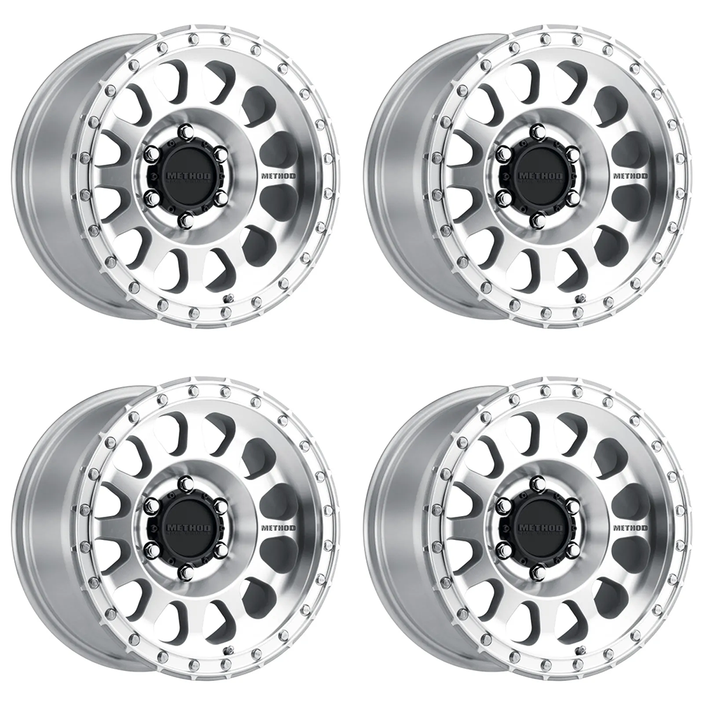 (set of 4) Method MR315 Machined | 18x9" +18mm | 6x5.5in Wheel