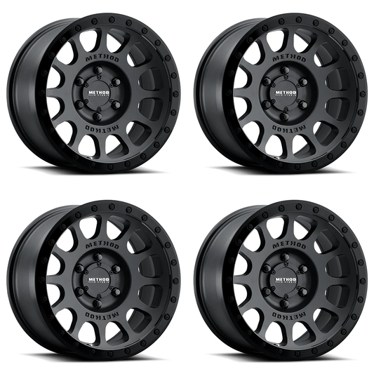 (set of 4) Method MR305 NV Double Black | 20x9" +18mm | 6x135mm Wheel