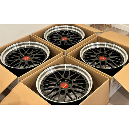 BBS LM 19x8.5 +18, 19x10 +25 5x120 Selenite Brown (SET)