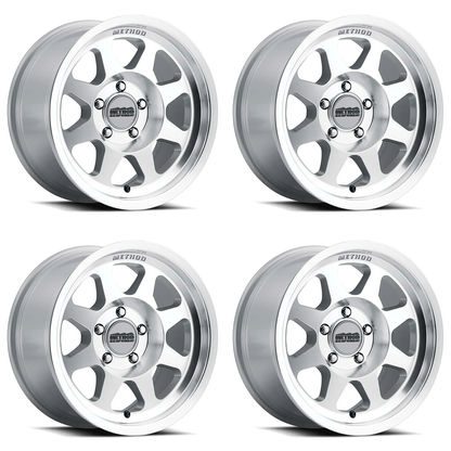 (set of 4) Method MR701 Machined | 17x8.5" +0mm | 8x6.5in Wheel
