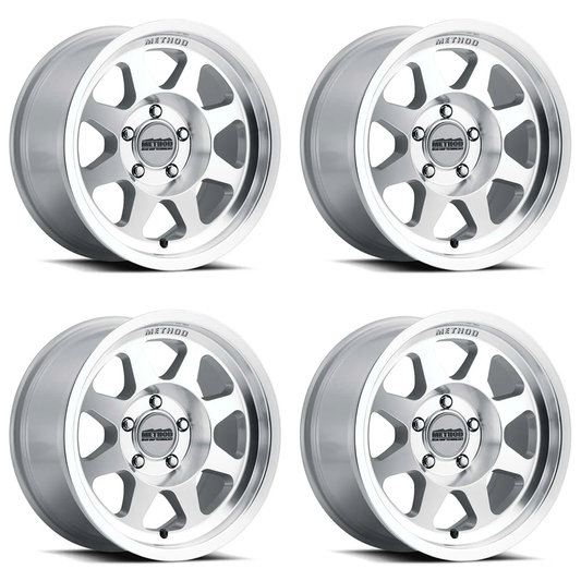 (set of 4) Method MR701 Machined | 17x8.5" +0mm | 8x6.5in Wheel