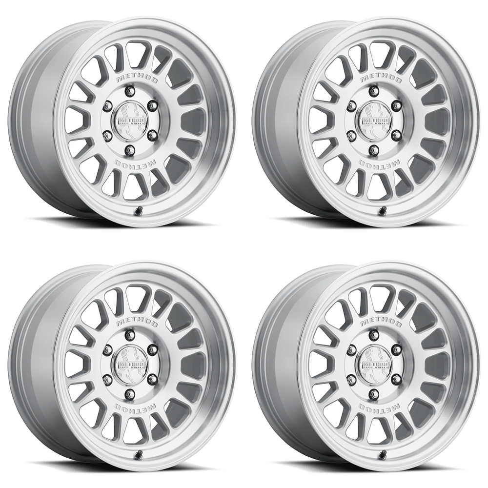 (set of 4) Method MR318 Machined | 17x8.5" +0mm | 6x5.5in Wheel