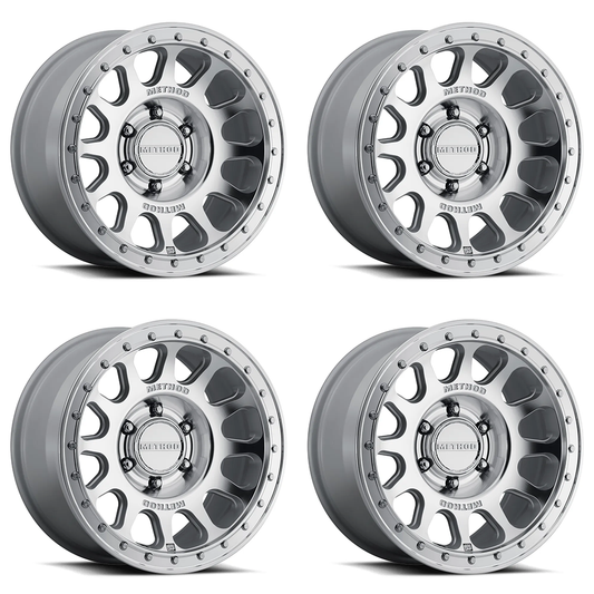 (set of 4) Method MR709-HD Machined | 17x8.5" +0mm | 6x135mm Wheel