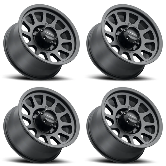 (set of 4) Method MR703 Matte Black | 17x8.5" +0mm | 8x6.5in Wheel