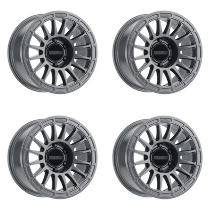 (set of 4) Method MR314 Gloss Titanium | 17x8.5" +0mm | 6x5.5in Wheel