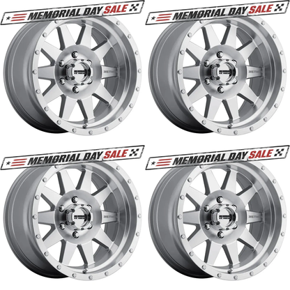 (set of 4) Method MR301 The Standard Machined | 17x8.5" +0mm | 6x5.5in Wheel