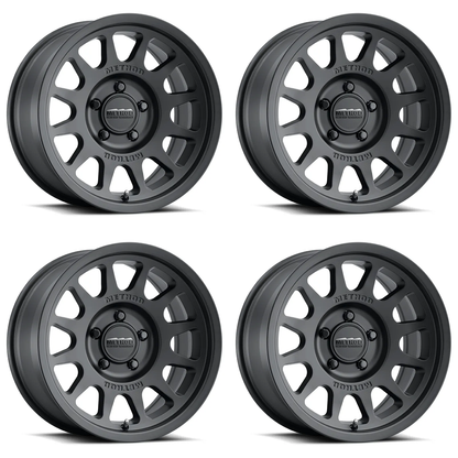 (set of 4) Method MR703 Matte Black | 17x8.5" +35mm | 5x150mm Wheel