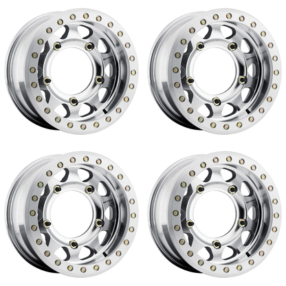 (set of 4) Method MR101 Buggy Beadlock Machined - Raw | 15x5.5" -20mm | 5x205mm Wheel
