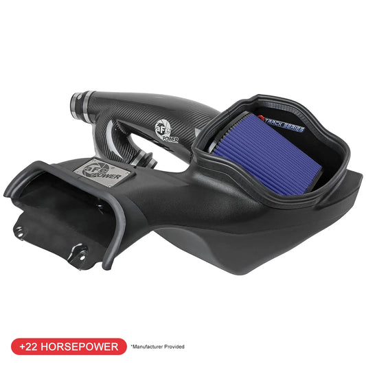 aFe Track Series Carbon Fiber Cold Air Intake w/ Pro 5R Filter | Ford F-150/Raptor (57-10010R)