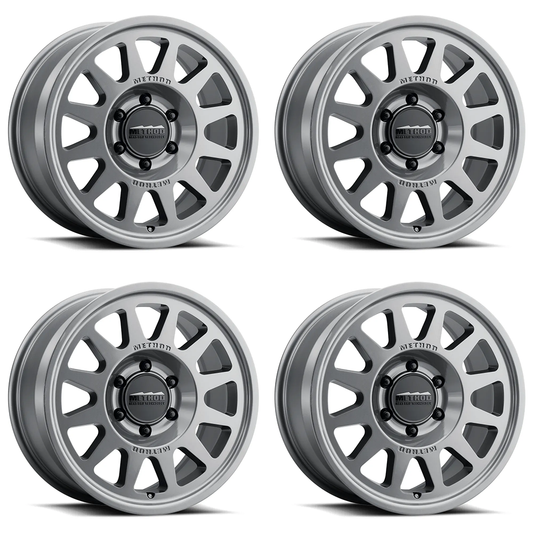(set of 4) Method MR703-HD Gloss Titanium | 18x9" +40mm | 6x5.5in Wheel