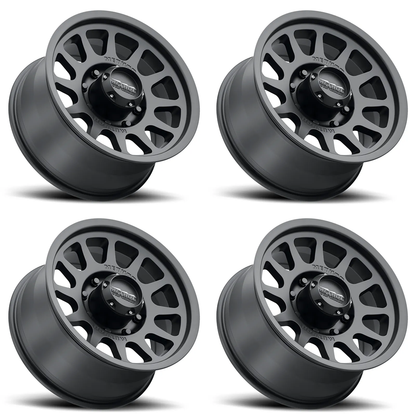 (set of 4) Method MR703 Matte Black | 17x8.5" +0mm | 8x170mm Wheel