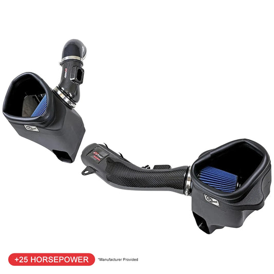 aFe Track Series Stg 2 Carbon Fiber Intake w/ Pro 5R Media | BMW M3/M4 (15-20) (57-10006R)