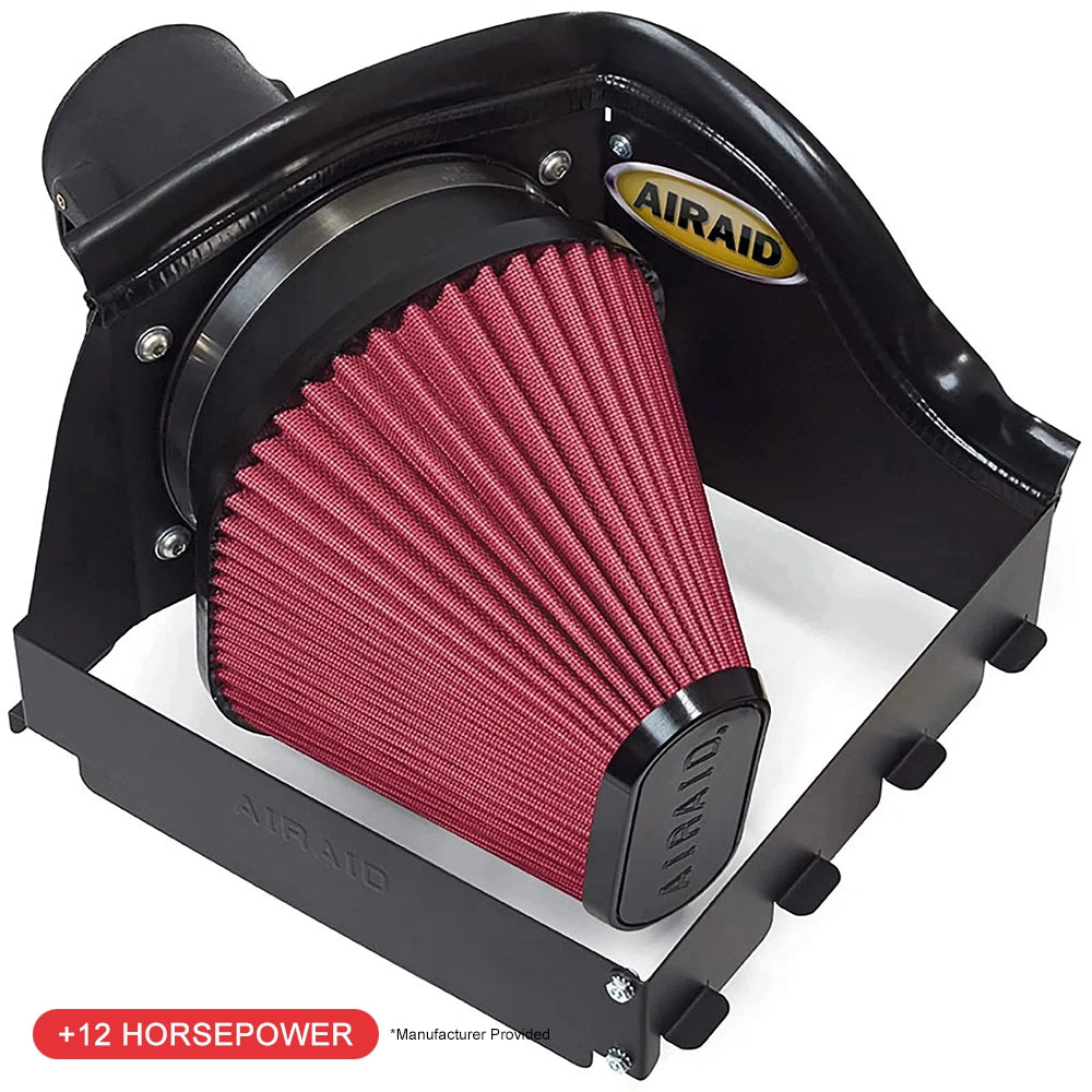 Airaid 08-10 Ford F-250/350 5.4L V8/6.8L V10 CAD Intake System w/o Tube (Oiled / Red Media) | Ford F-250/350 (08-10) (400-226)