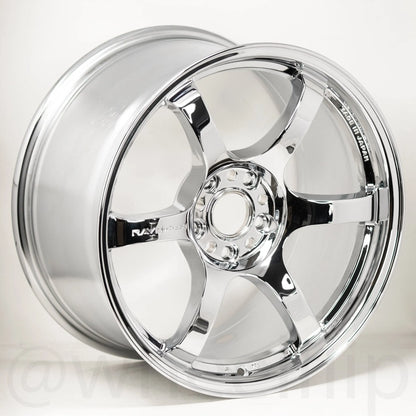 Gram Lights 57DR 18x9.5 +38 5x100 Chrome Plating (PAIR)