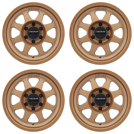 (set of 4) Method MR701 Bronze | 16x8" +0mm | 6x5.5in Wheel