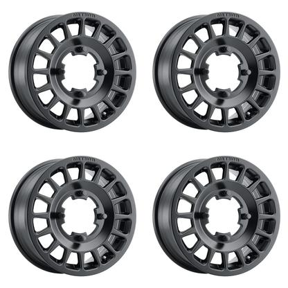 (set of 4) Method MR407 UTV Bead Grip Matte Black | 15x6" +51mm | 5x4.5in Wheel