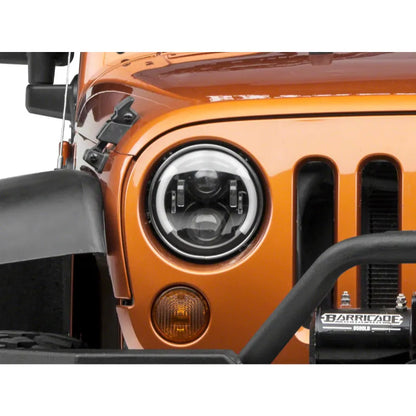Raxiom 97-18 Jeep Wrangler 6-LED Headlights w/ Halo | TJ & JK (J135442)
