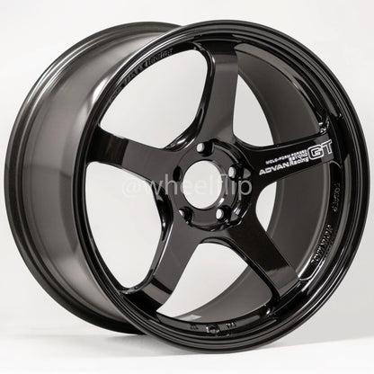 Advan GT Beyond 18x9.5 +38 5x114.3 Titanium Black (SET)
