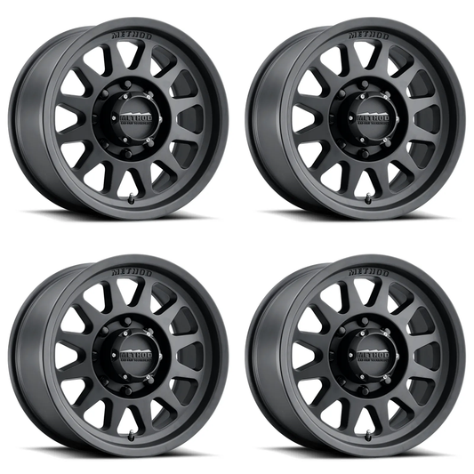 (set of 4) Method MR704-HD Matte Black | 17x9" +18mm | 8x170mm Wheel