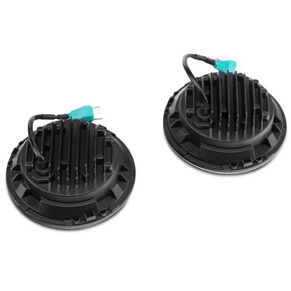 Raxiom 97-18 Jeep Wrangler 6-LED Headlights w/ Halo | TJ & JK (J135442)