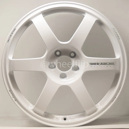 Volk Racing TE37 Saga S-Plus 18x9.5 +43 5x100 Dash White (SET)