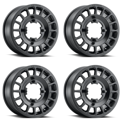 (set of 4) Method MR407 UTV Bead Grip Matte Black | 15x6" +51mm | 6x5.5in Wheel