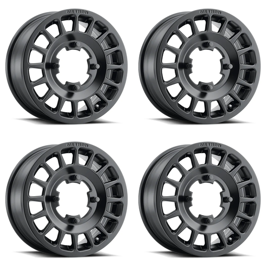 (set of 4) Method MR407 UTV Bead Grip Matte Black | 15x6" +51mm | 6x5.5in Wheel