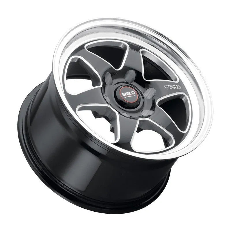 Weld Ventura Drag Gloss Black Milled | 17x7" +0mm | 6x139.7mm Wheel