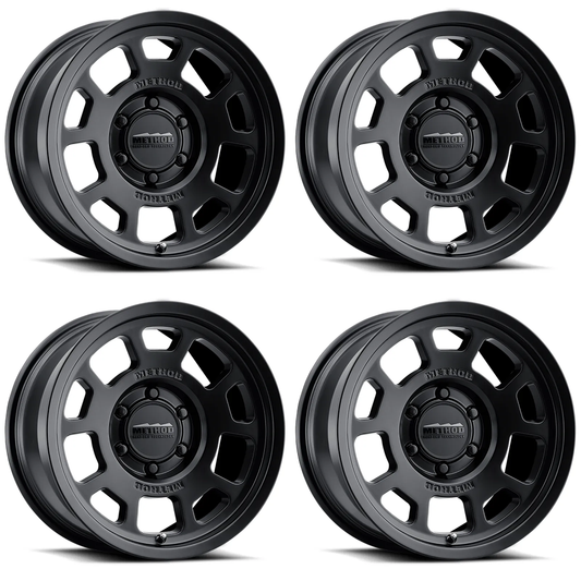 (set of 4) Method MR705 Matte Black | 17x8.5" +0mm | 5x5in Wheel