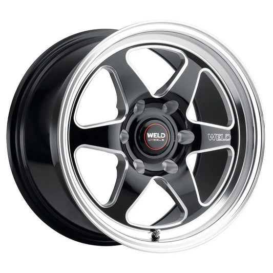 Weld Ventura Drag Gloss Black Milled | 17x10" +25mm | 6x139.7mm Wheel