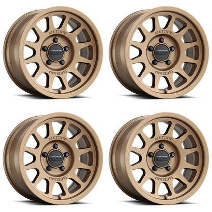 (set of 4) Method MR703 Bronze | 17x8.5" +0mm | 5x5in Wheel